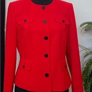 Calvin Klein Red Women's Blazer